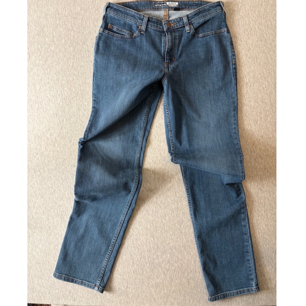 Carhartt Rugged Flex Relaxed Fit Jeans Womens 8 Tall